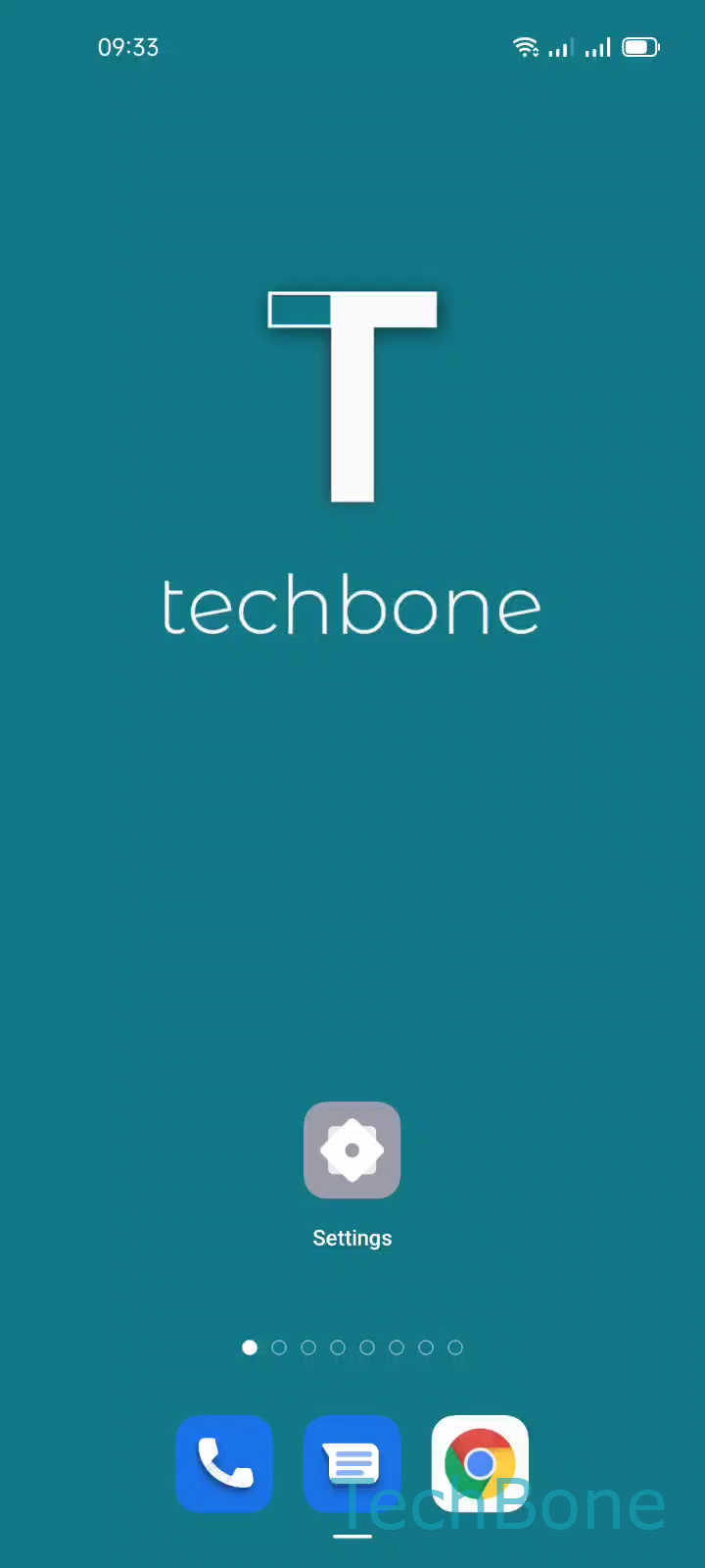 Schedule Dark Mode Automatically – Coloros 11: step 1 – Tap on Settings