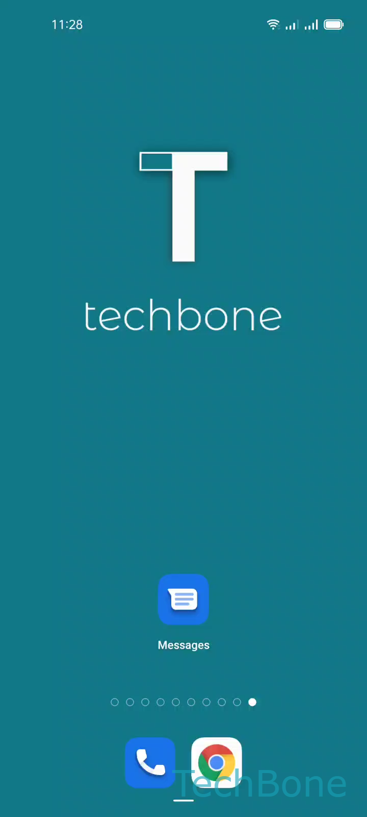 Send a Group Message (SMS/MMS) – Coloros 11: step 1 – Tap on Messages