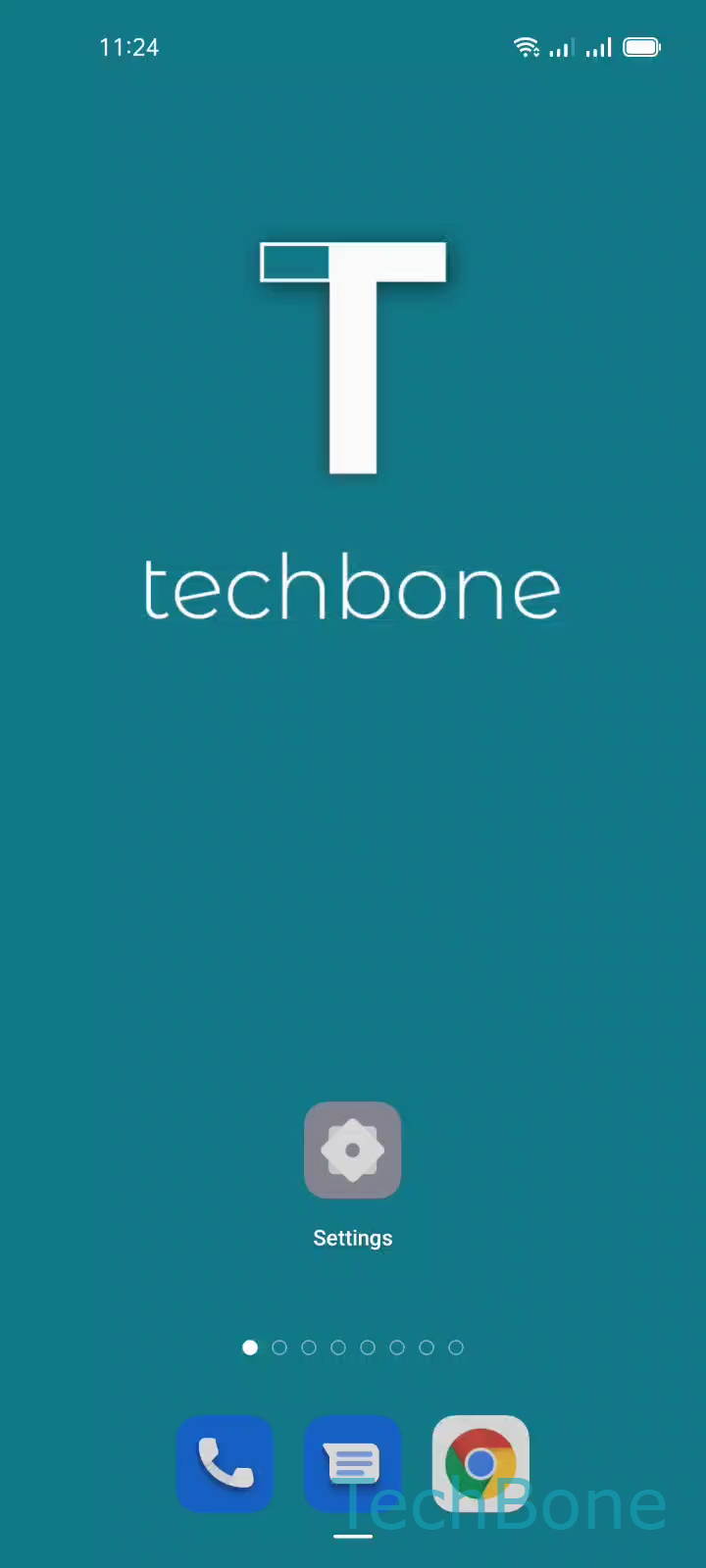 App Time Limit Setup – Coloros 11: step 1 – Tap on Settings