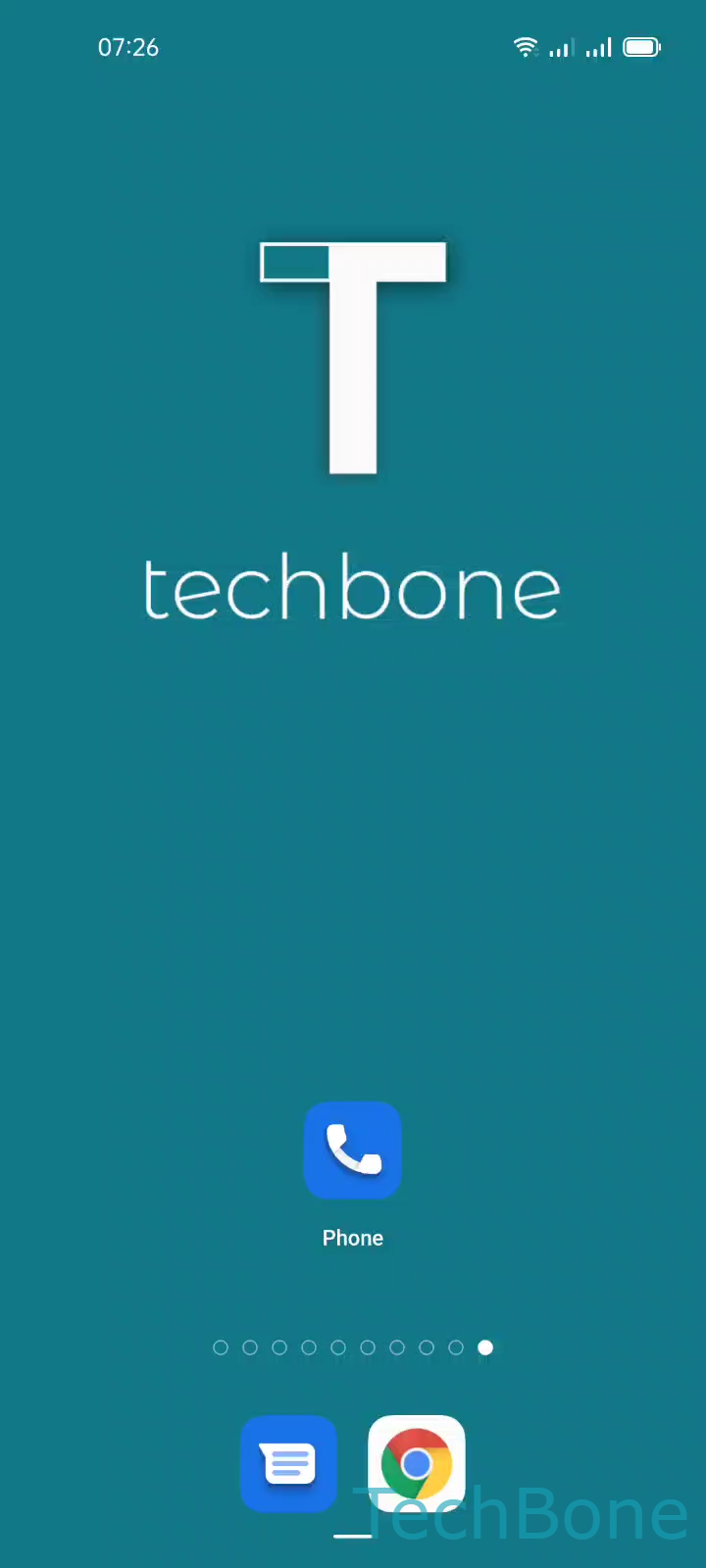 Dark or Light Theme for the Phone App – Coloros 11: step 1 – Tap on Phone