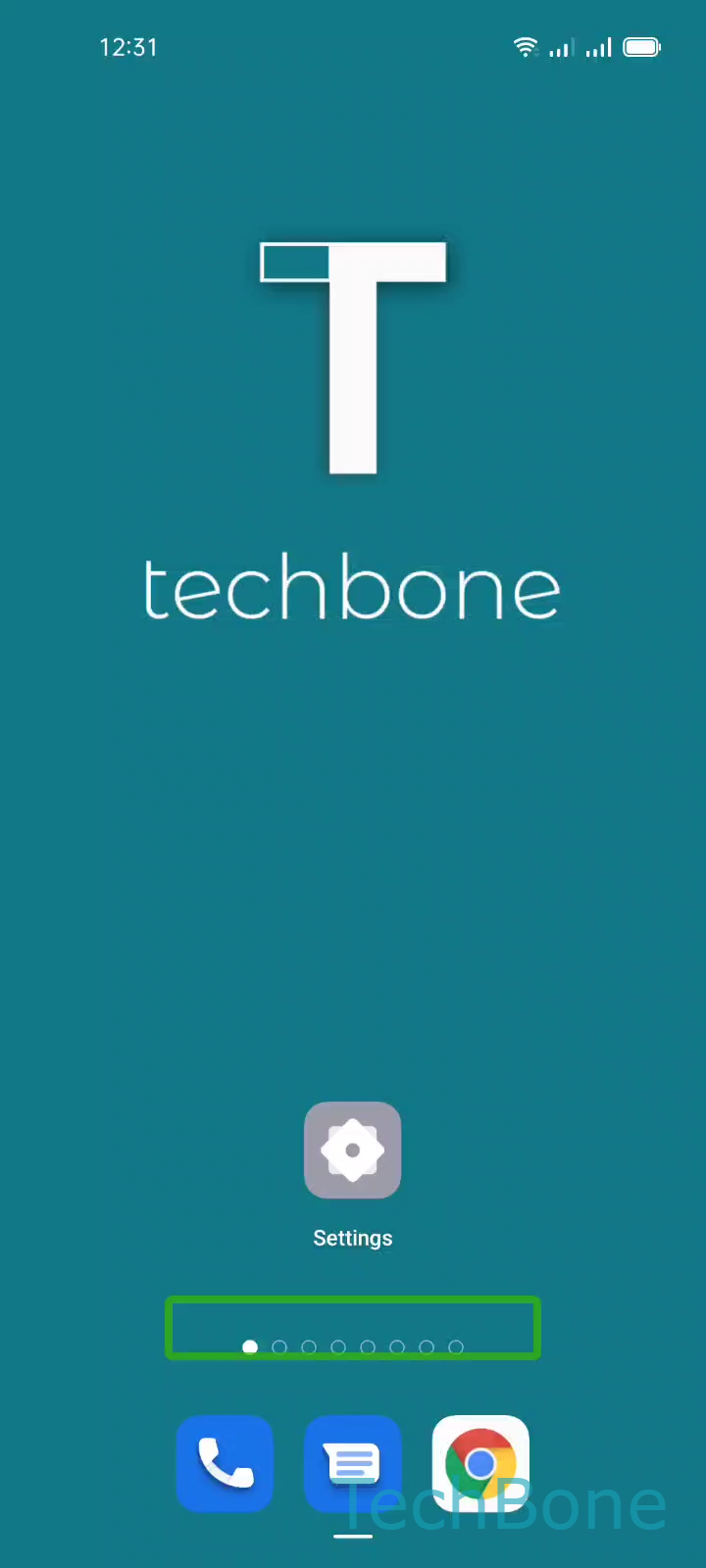 Turn Off TalkBack (Accessibility) – Coloros 11: step 1 – Tap on Settings