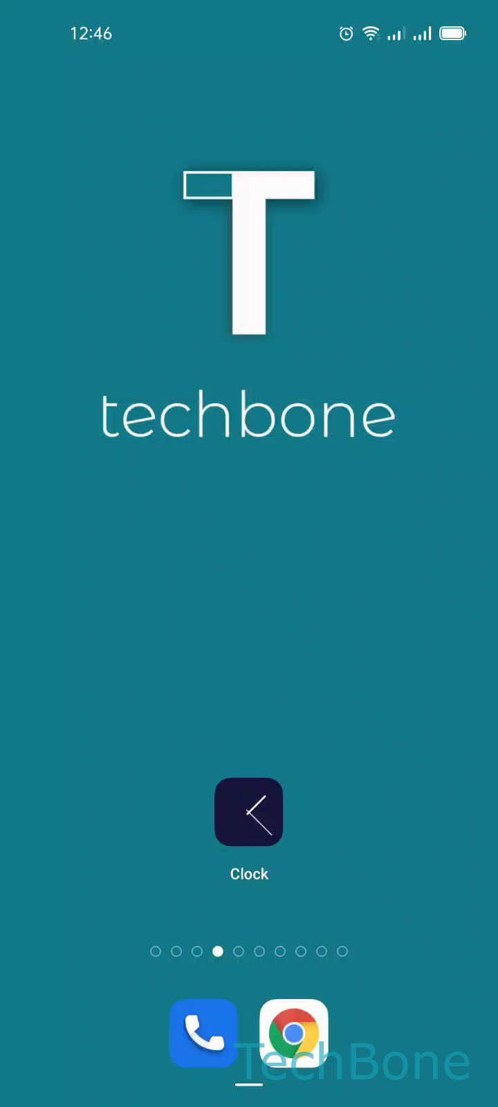 Turn an Alarm On or Off – Coloros 11: step 1 – Tap on Clock