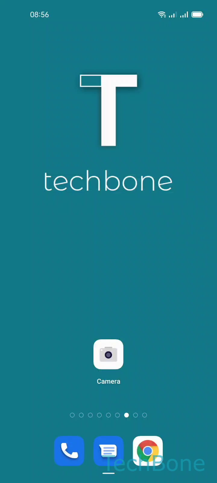 Disable Mirror Effect for Front Camera Selfies – Coloros 11: step 1 – Tap on Camera