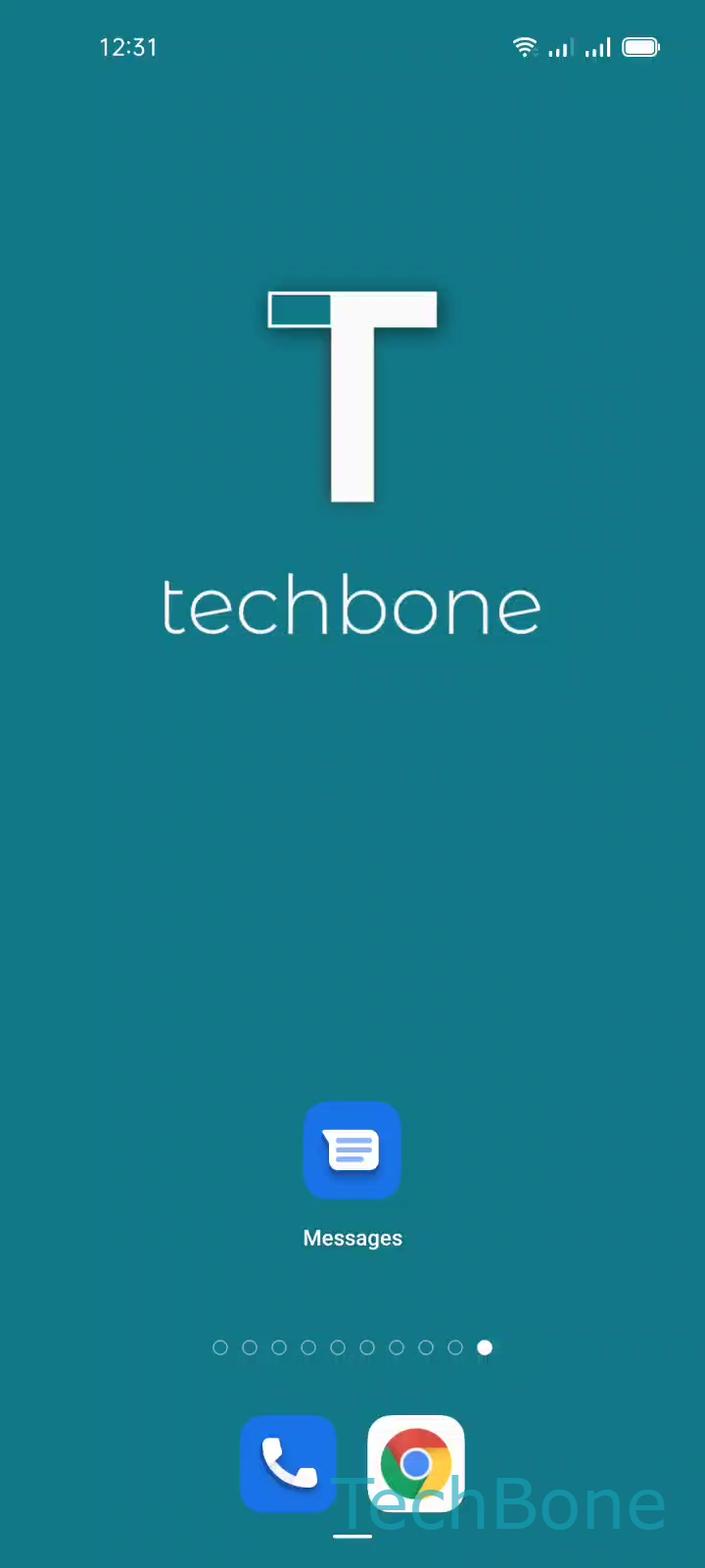 Turn Web Link Previews On or Off – Coloros 11: step 1 – Tap on Messages