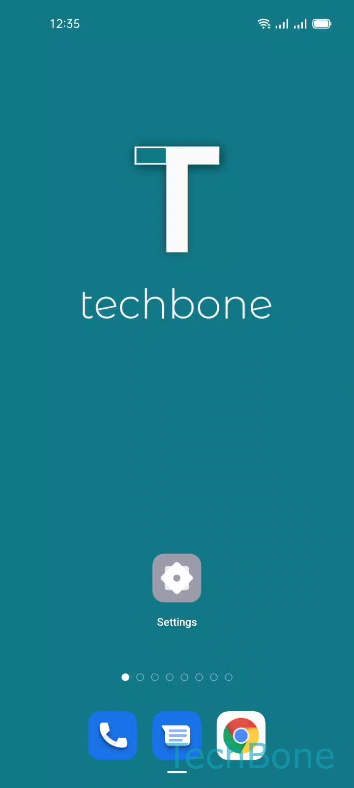 Turn USB Tethering On or Off – Coloros 11: step 1 – Tap on Settings
