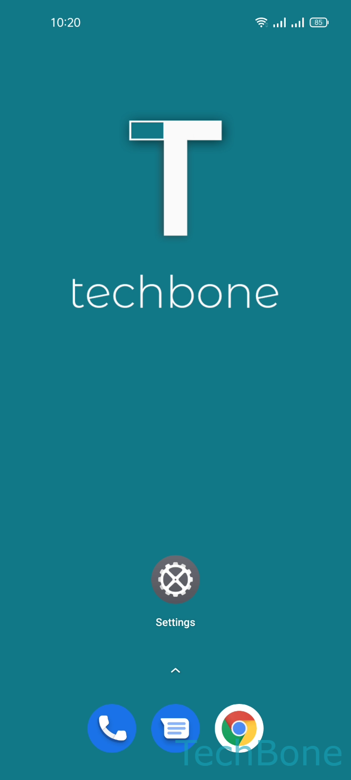 Add a Widget to the Home Screen – Realme UI 2: step 1 – Tap and hold a Free area on the Home screen