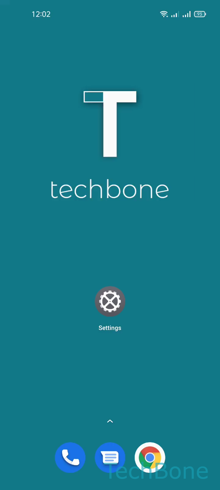Add App Shortcuts to the Home Screen – Realme UI 2: step 1 – Swipe upwardsto open the app drawer