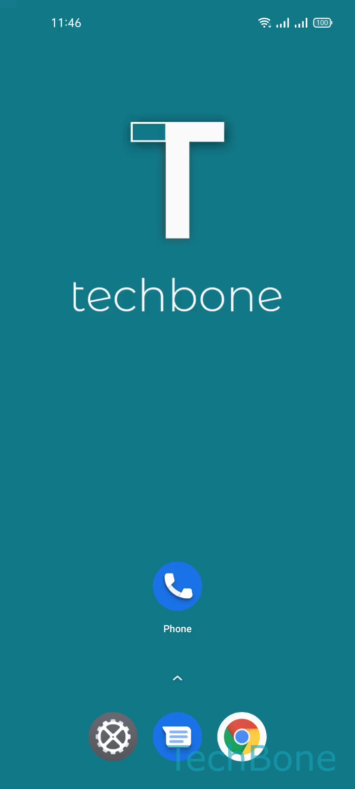 Turn On/Off Call Forwarding – Realme UI 2: step 1 – Tap on Phone