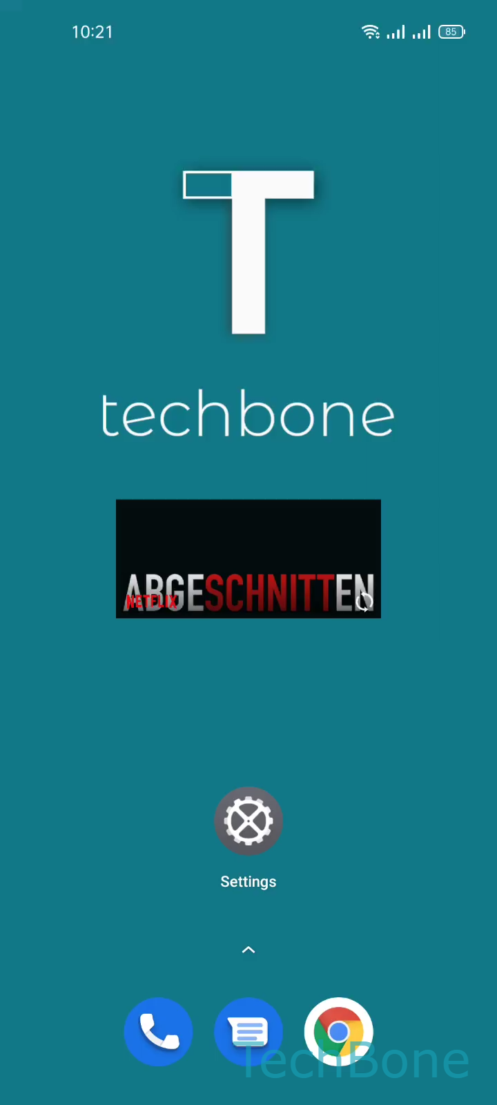 Move a Widget on the Home Screen – Realme UI 2: step 1 – Tap and hold a Widget