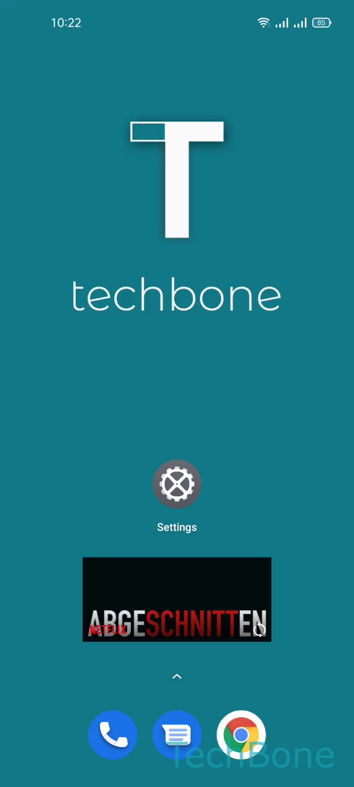 Remove a Widget from the Home Screen – Realme UI 2: step 1 – Tap and hold a Widget
