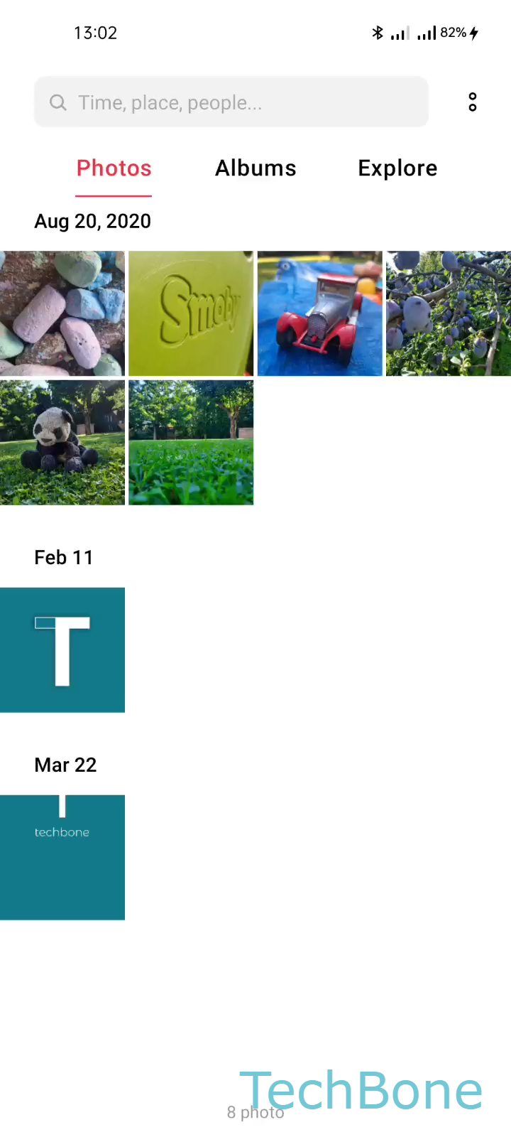 Send Photos and Videos via Bluetooth – Realme UI 2: step 1 – Choose a Photo/Video