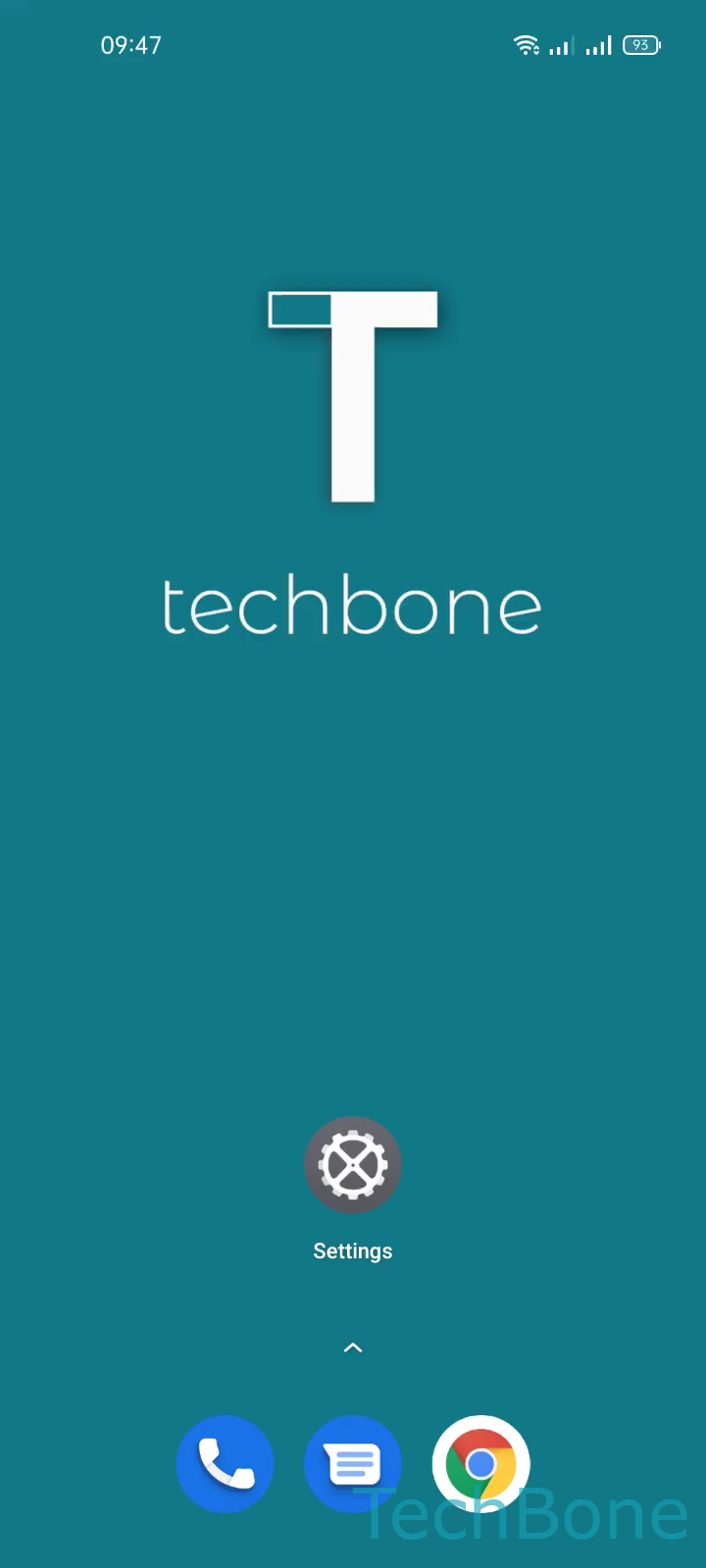 Enable or Disable Smart Sidebar – Realme UI 2: step 1 – Tap on Settings