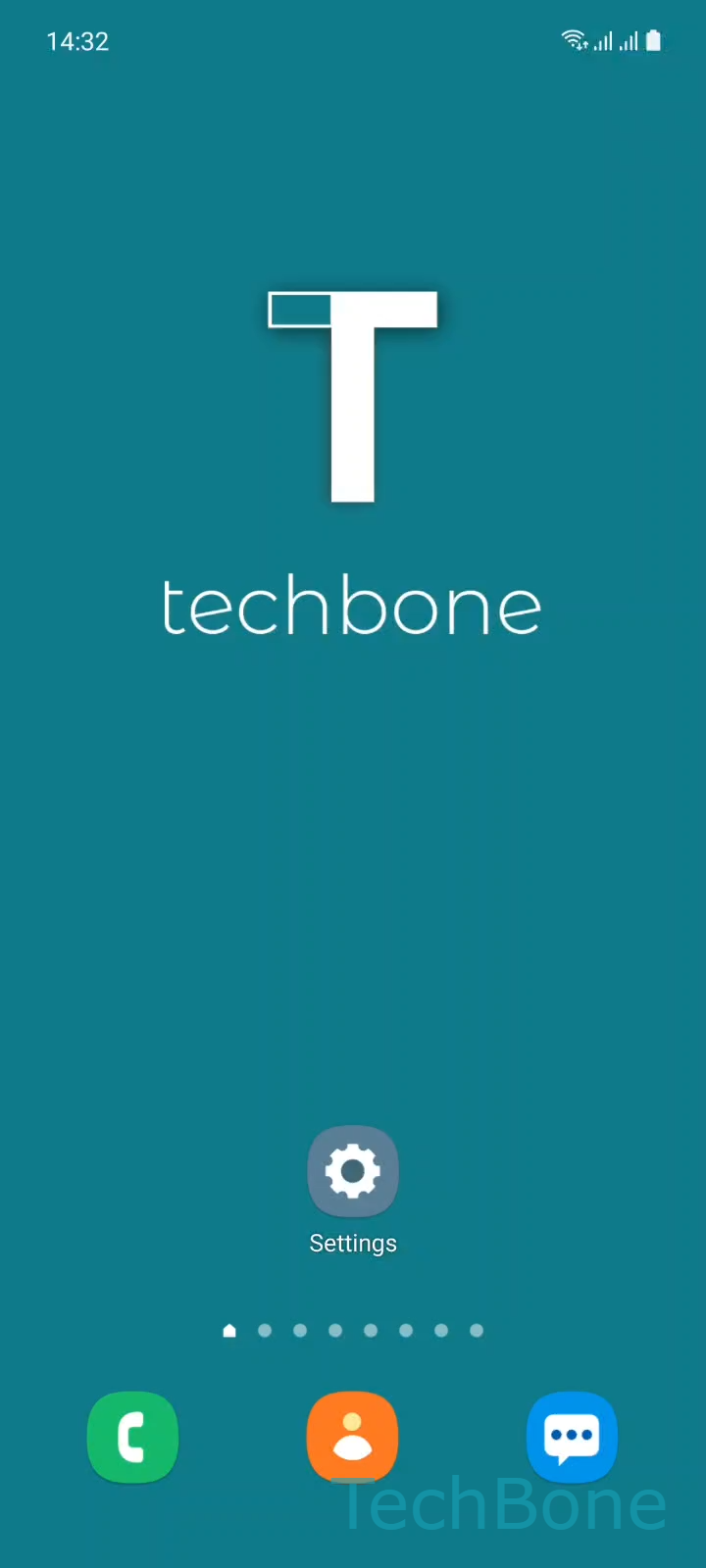 Add an App to Do Not Disturb Exceptions – One UI 3: step 1 – Tap on Settings