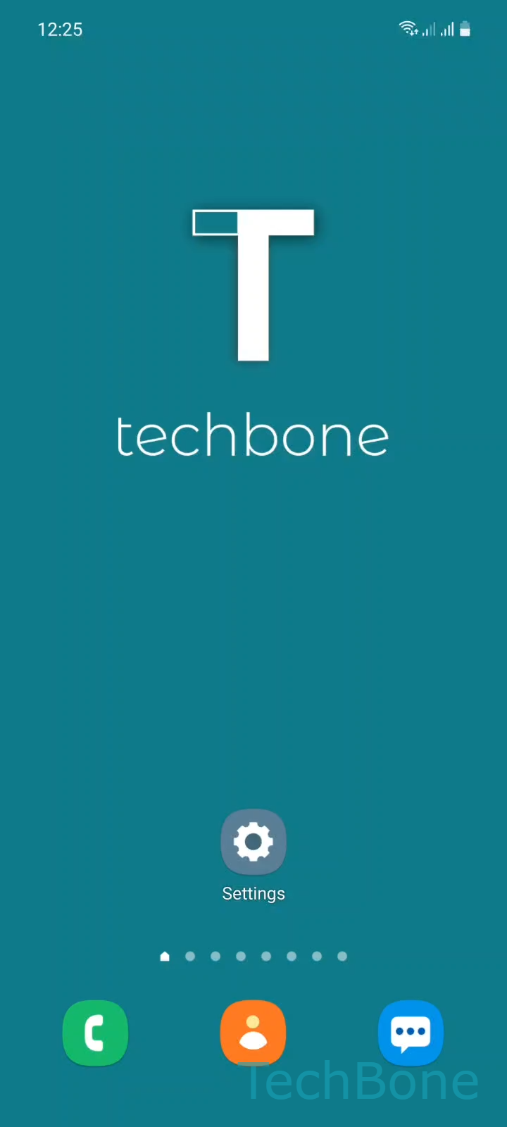 Allow or Deny Picture-in-Picture Access – One UI 3: step 1 – Tap on Settings
