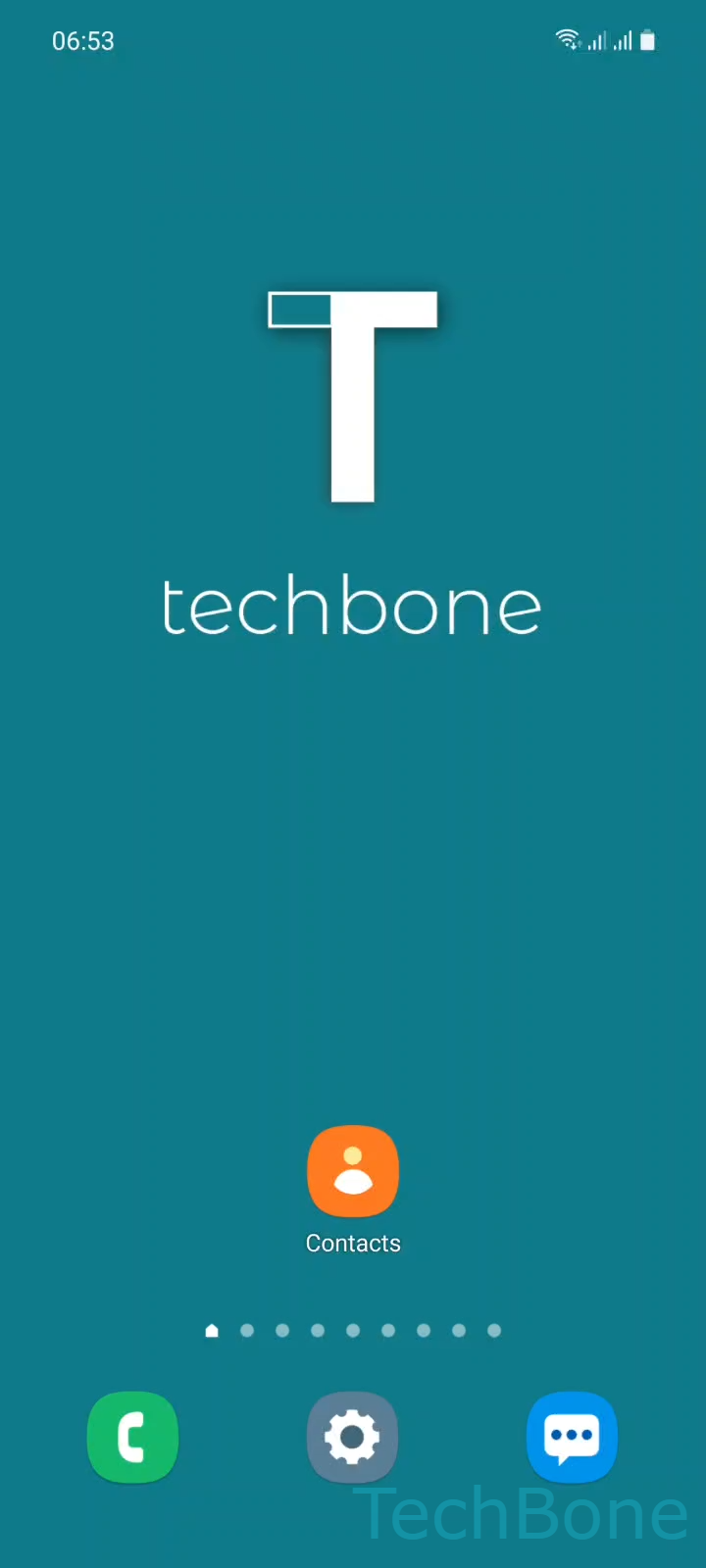 Assign a Custom Ringtone to a Contact – One UI 3: step 1 – Tap on Contacts