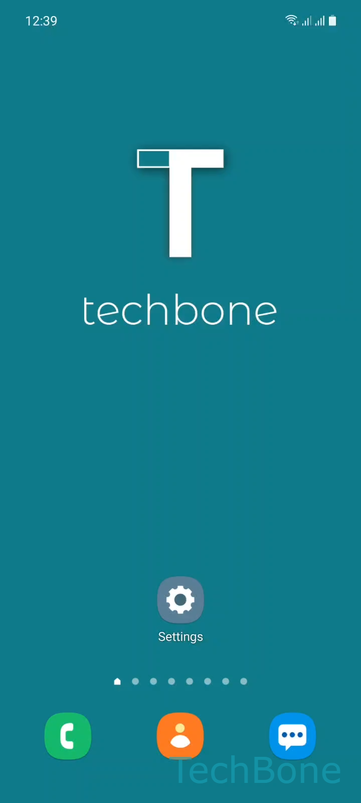 Disable Automatic Hotspot 2.0 Wi-Fi Connection – One UI 3: step 1 – Tap on Settings