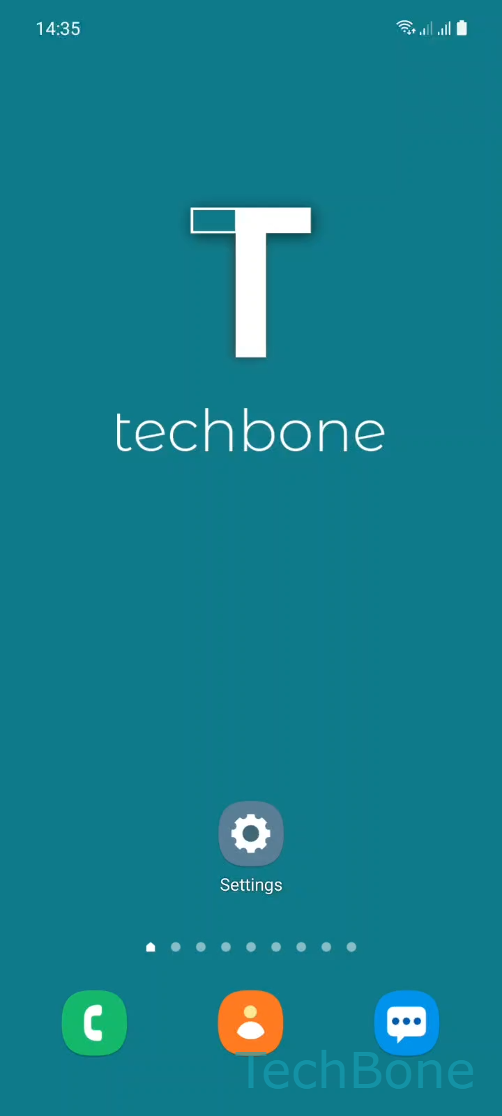 Back Up Data to Samsung Cloud – One UI 3: step 1 – Tap on Settings