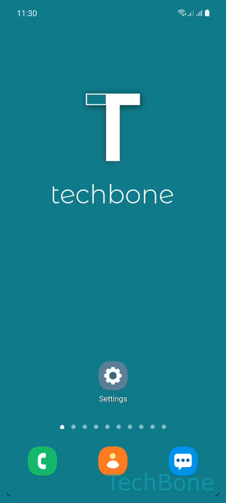 Change Default Browser App – One UI 3: step 1 – Tap on Settings