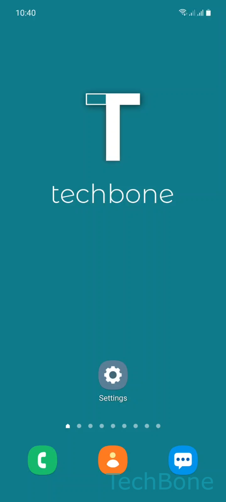 Change Device Name – One UI 3: step 1 – Tap on Settings