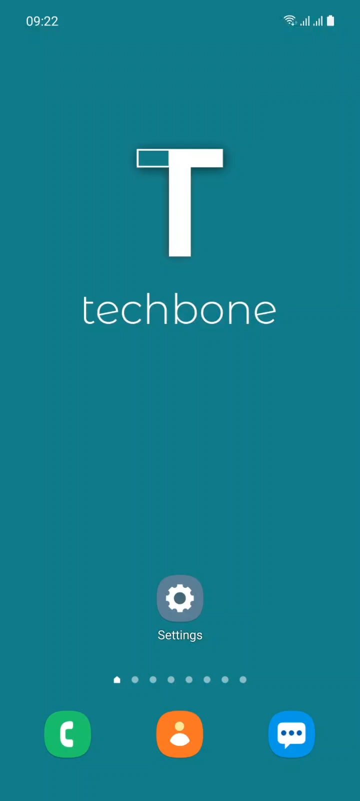 Change Font Style – One UI 3: step 1 – Tap on Settings