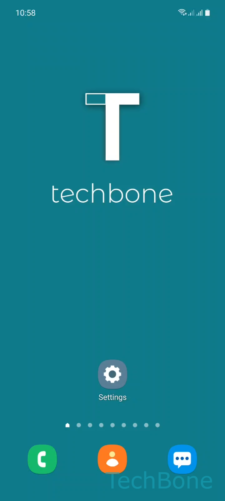 Check for Software Updates – One UI 3: step 1 – Tap on Settings