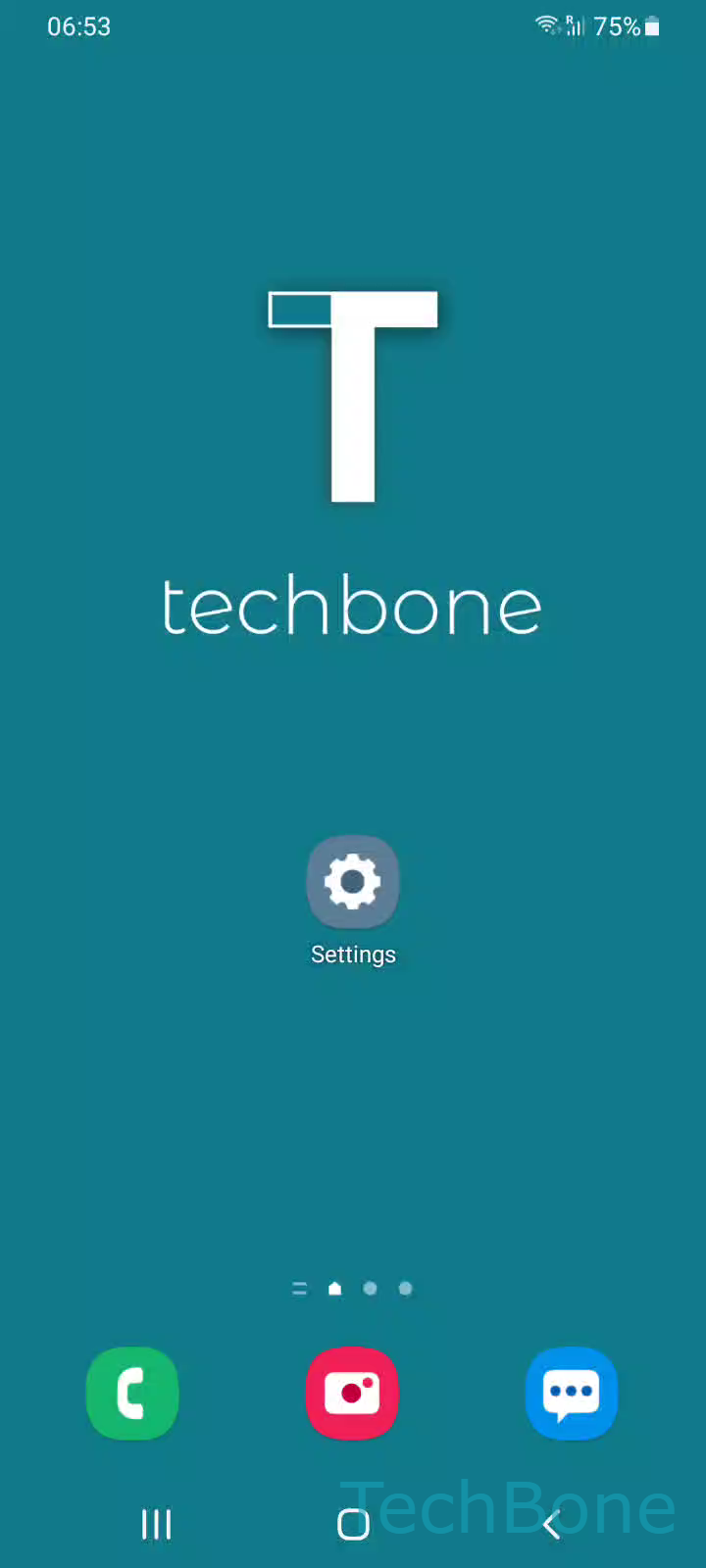Turn Samsung Free On or Off on the Home Screen – One UI 3: step 1 – Tap and hold an empty area on the home screen