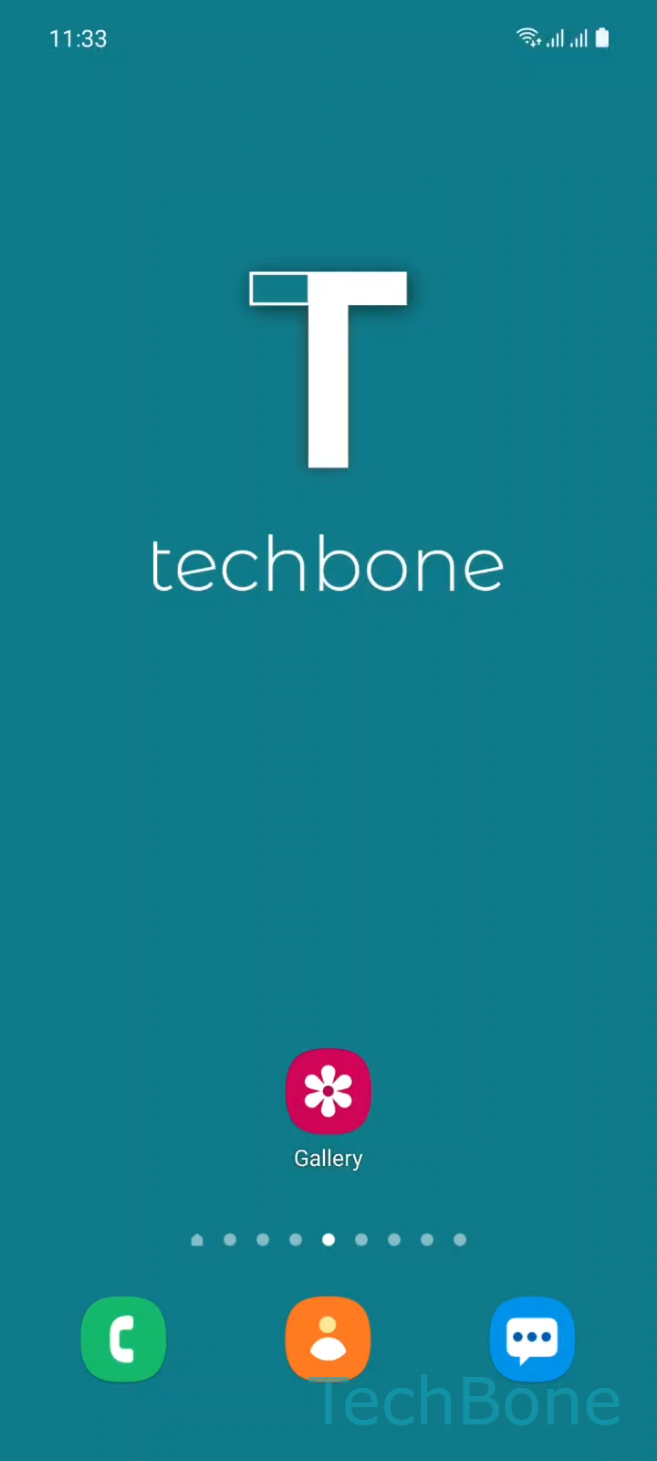 Group Albums into Folders – One UI 3: step 1 – Tap on Gallery