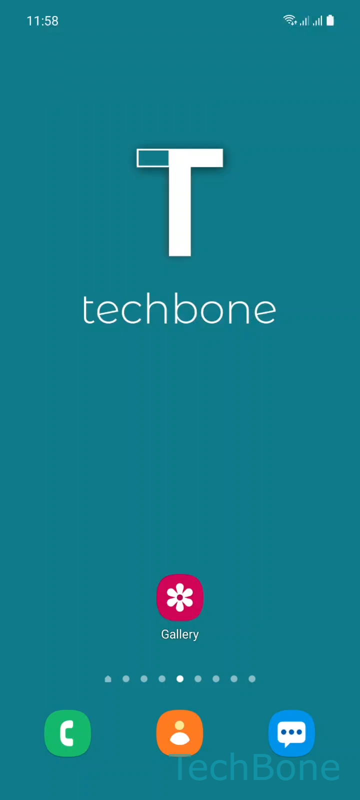 Hide or Unhide Gallery Albums – One UI 3: step 1 – Tap on Gallery
