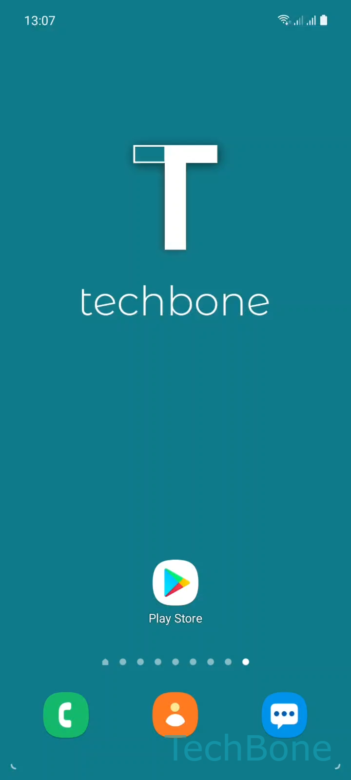 Install an App from the Google Play Store – One UI 3: step 1 – Tap on Play Store