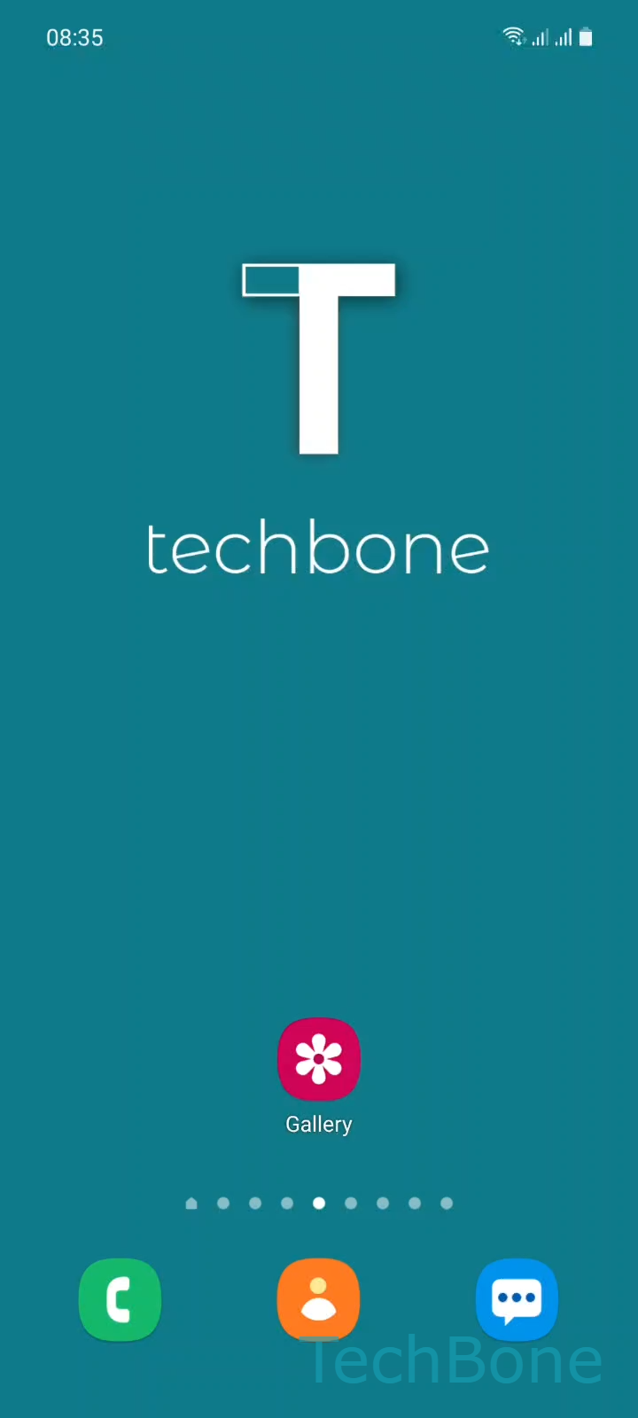 Move Photos and Videos to an Album – One UI 3: step 1 – Tap on Gallery