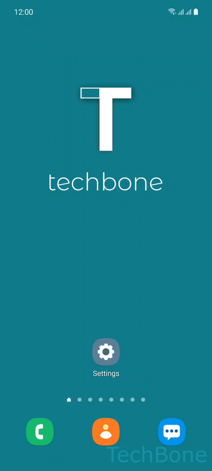 Optimize Battery Usage for Apps – One UI 3: step 1 – Tap on Settings
