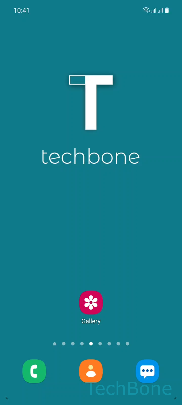 Rename an Album in Gallery – One UI 3: step 1 – Tap on Gallery
