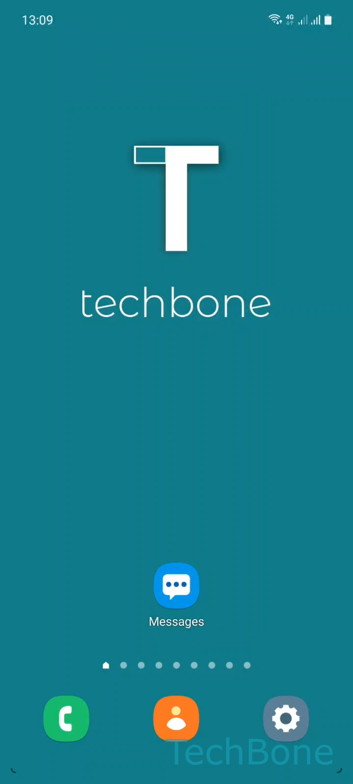 Schedule a Text Message – One UI 3: step 1 – Tap on Messages