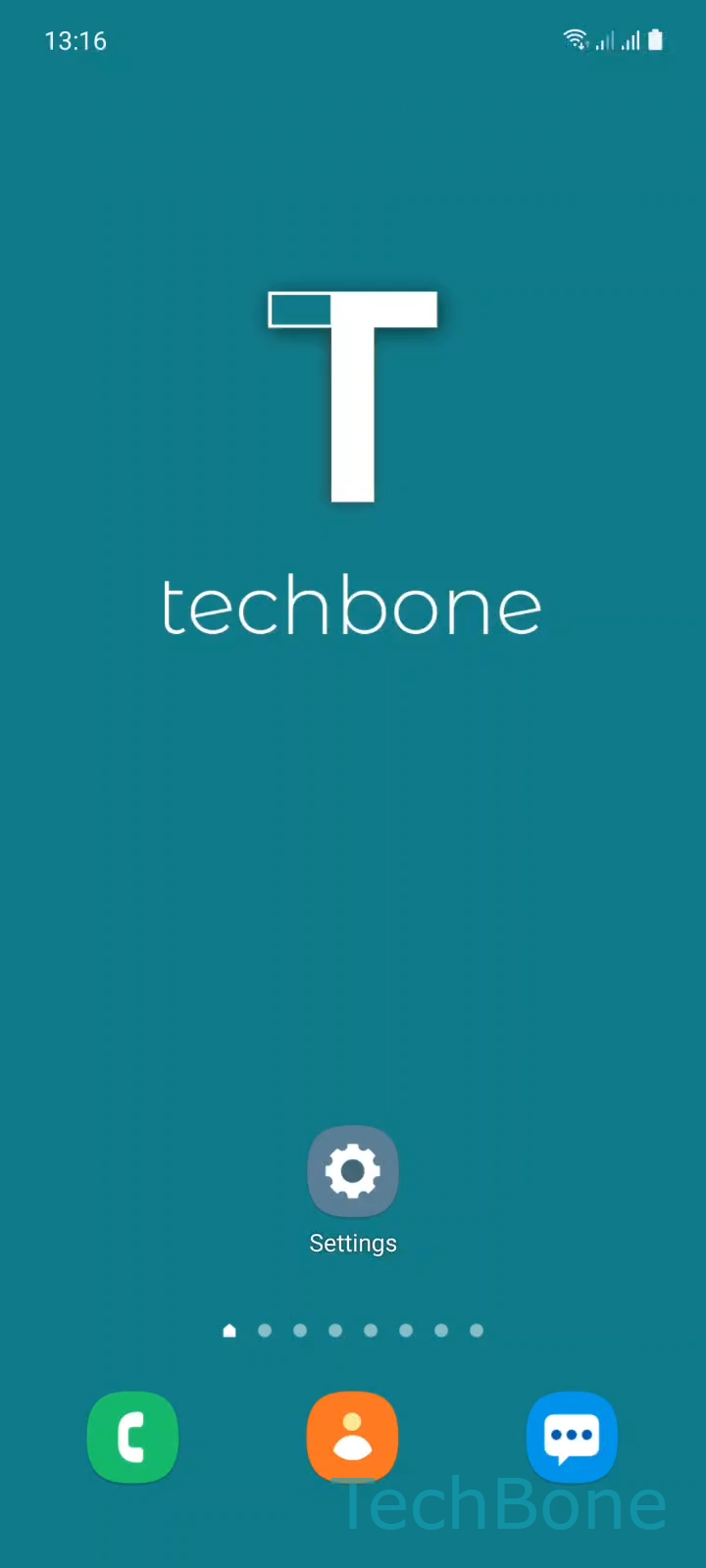 Schedule Do Not Disturb Automatically – One UI 3: step 1 – Tap on Settings