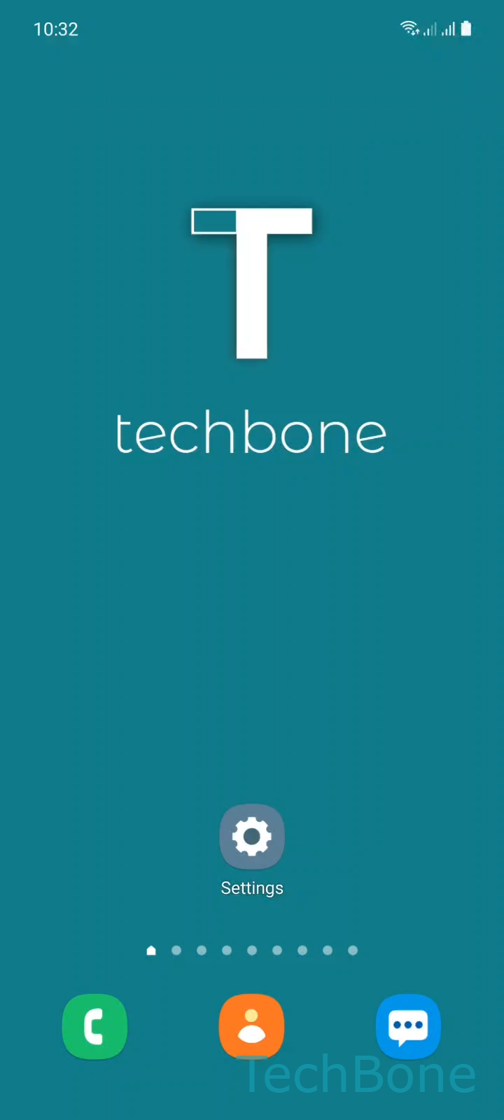 Set Date Manually – One UI 3: step 1 – Tap on Settings