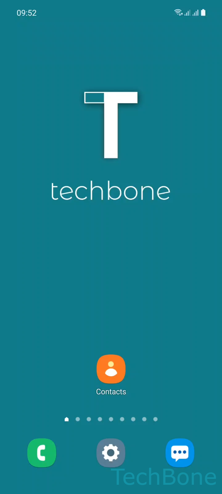 Set Default Storage Location for Contacts – One UI 3: step 1 – Tap on Contacts