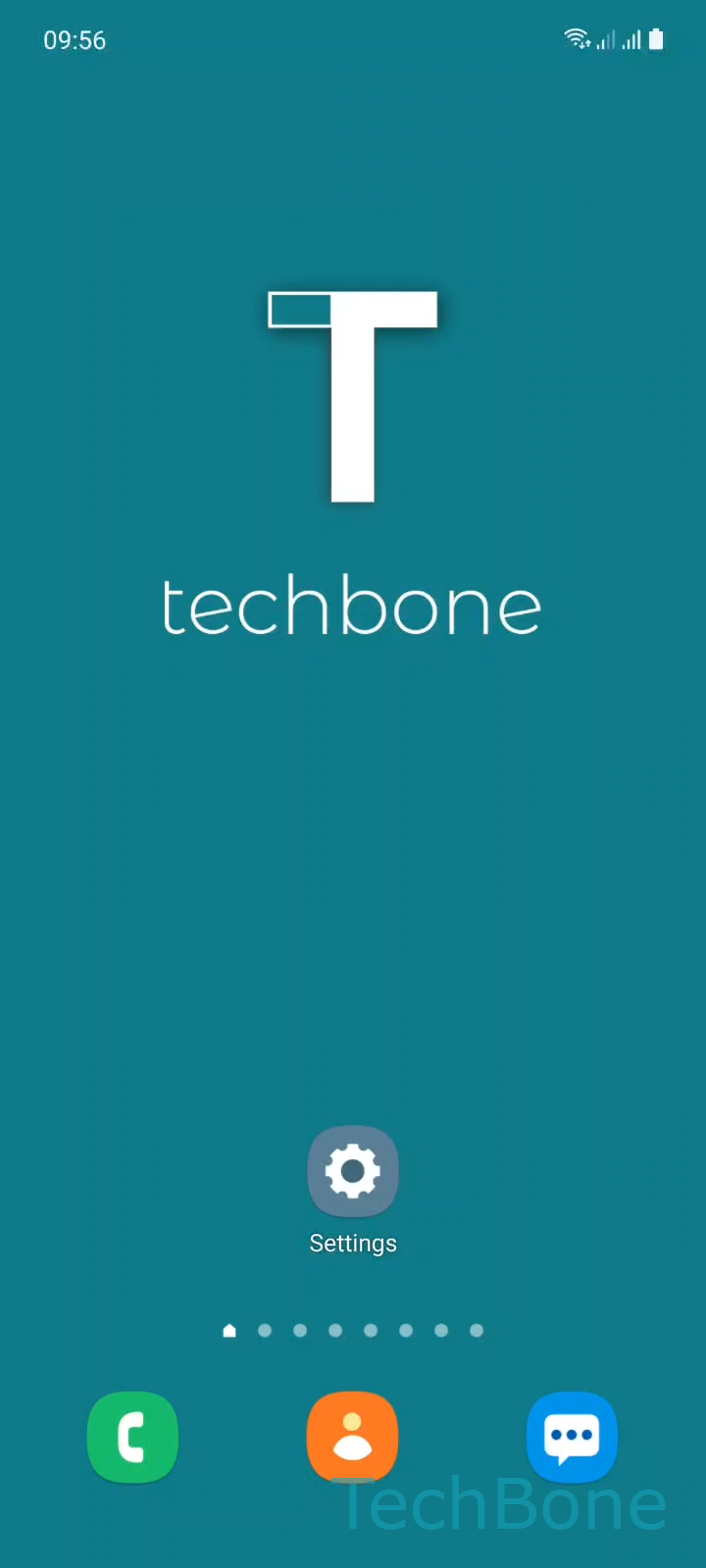 System Sound Theme Setup – One UI 3: step 1 – Tap on Settings