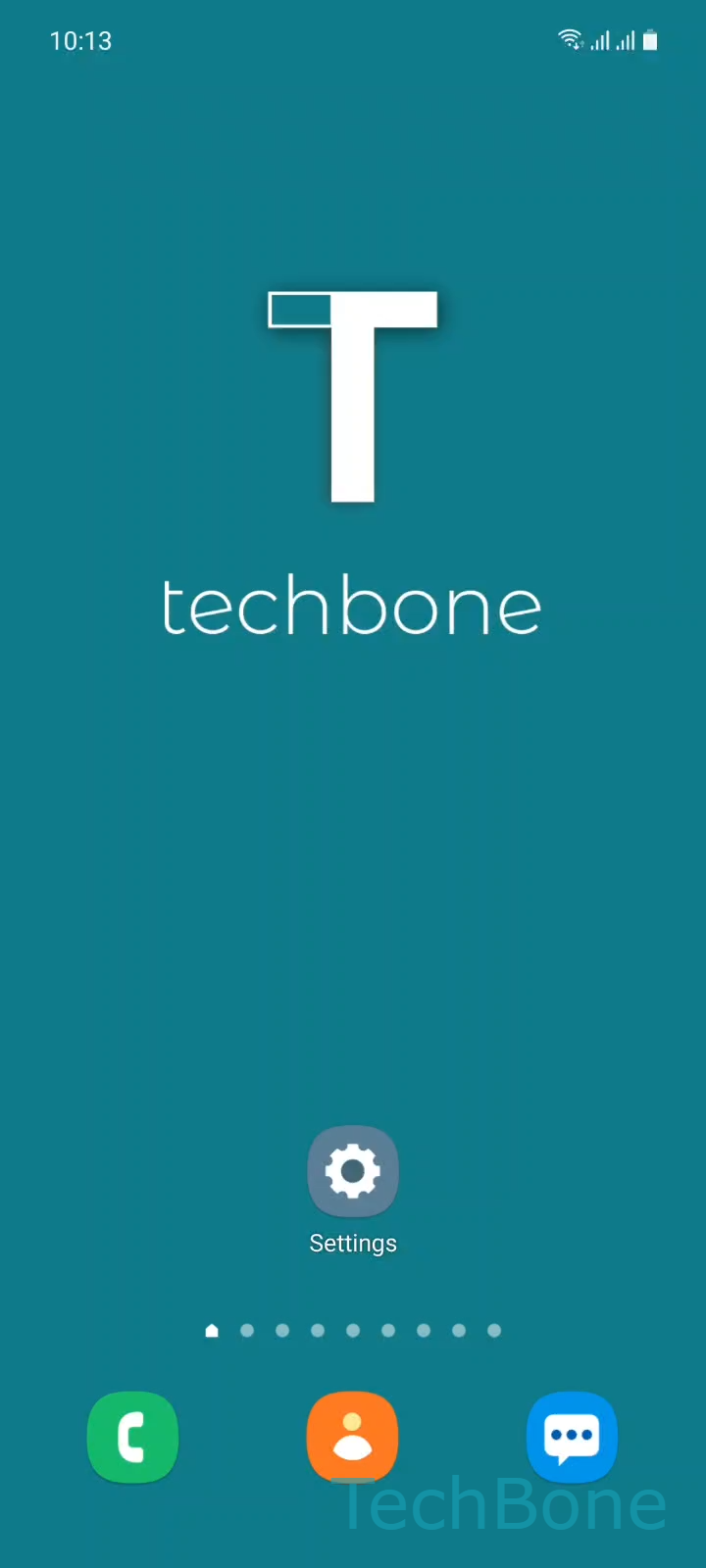 Turn Off Developer Options – One UI 3: step 1 – Tap on Settings