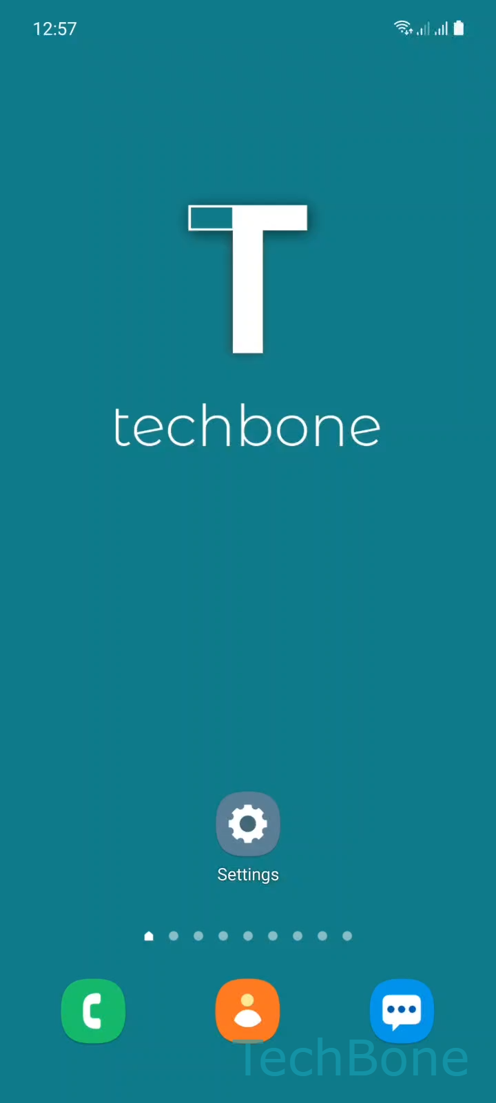 Turn On/Off Color Correction – One UI 3: step 1 – Tap on Settings