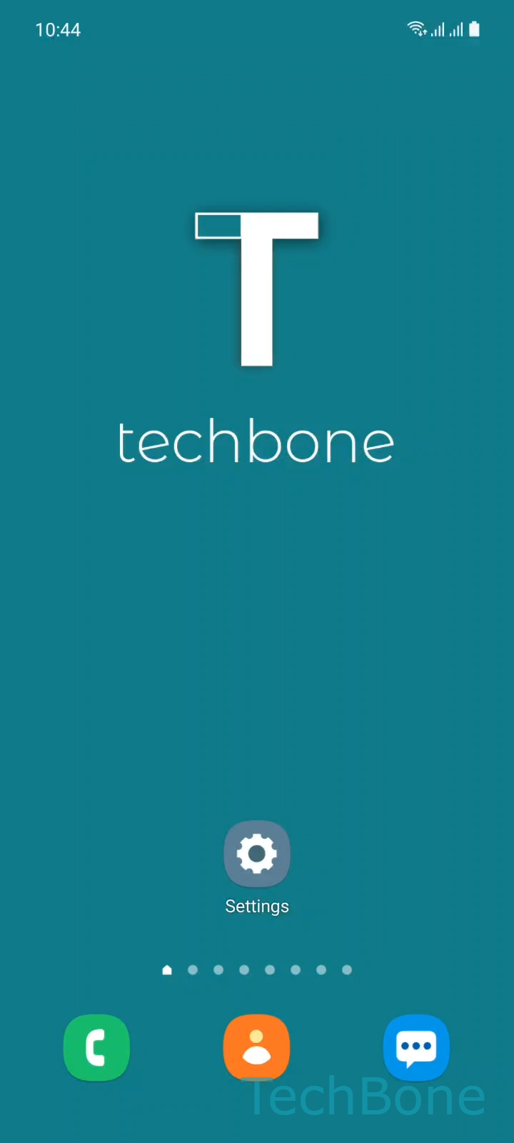Turn On/Off Easy Mode – One UI 3: step 1 – Tap on Settings