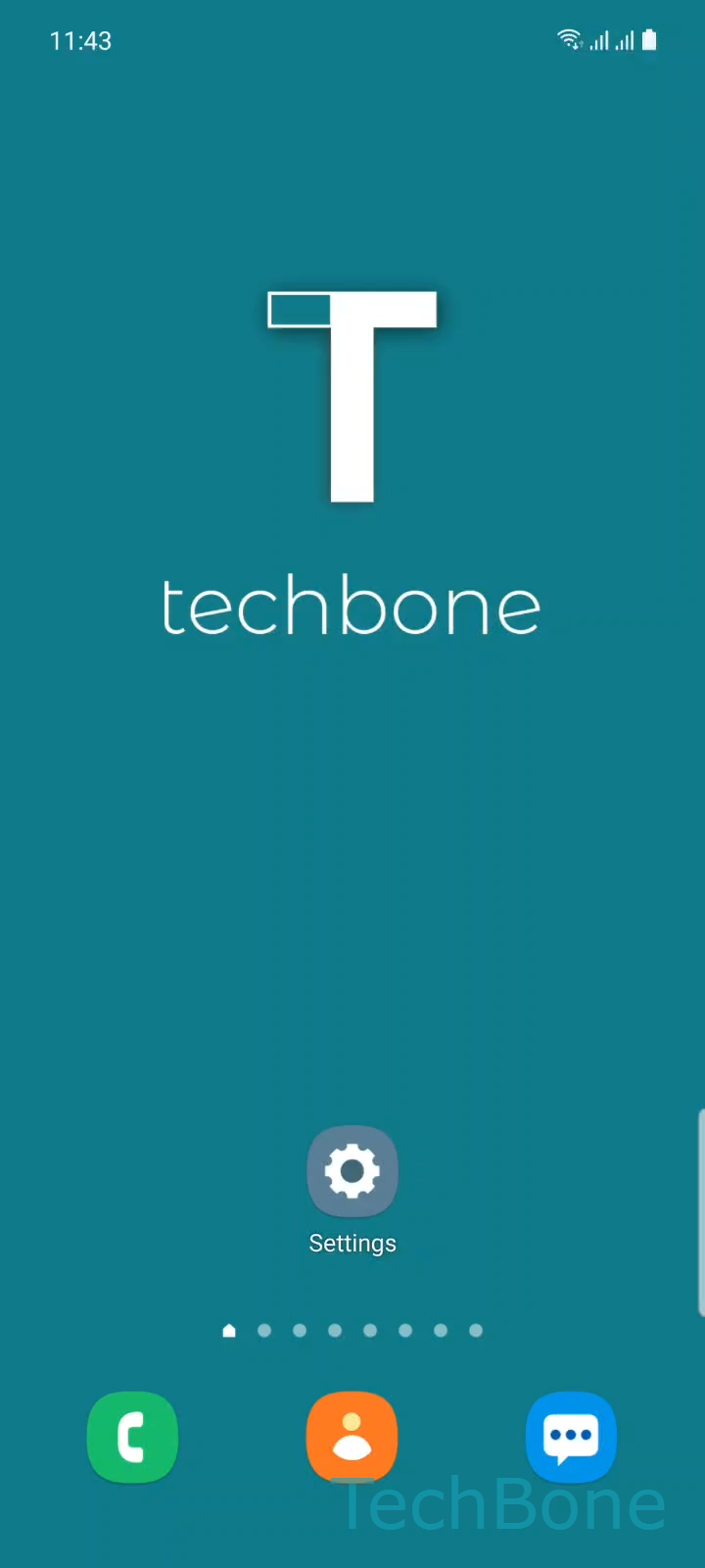 Turn Edge Panels On or Off – One UI 3: step 1 – Tap on Settings