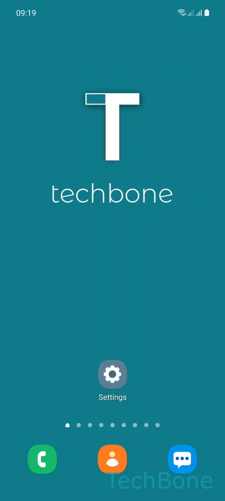 One-Handed Mode Toggle – One UI 3: step 1 – Tap on Settings