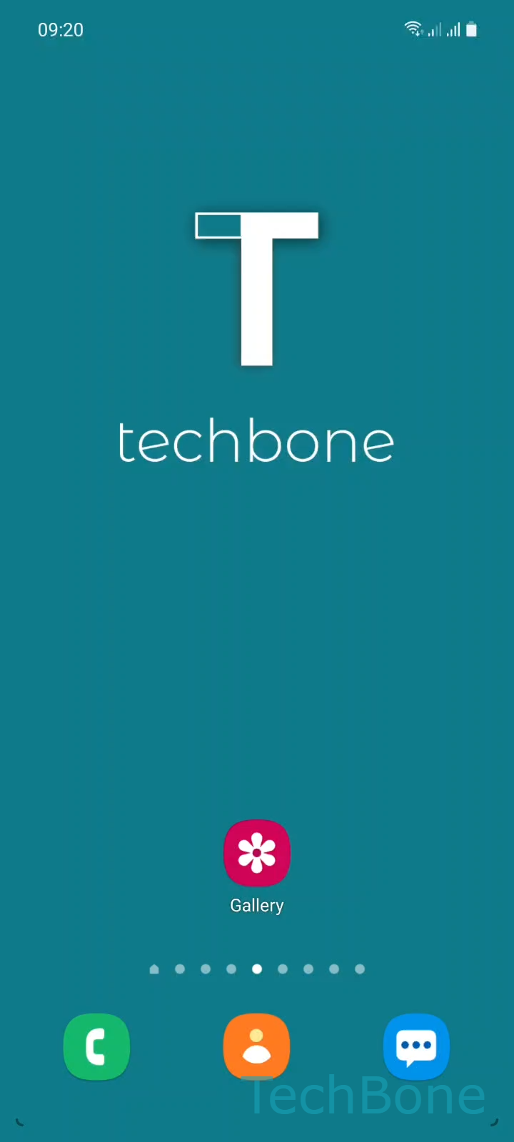 Turn On/Off Recycle Bin in Gallery – One UI 3: step 1 – Tap on Gallery
