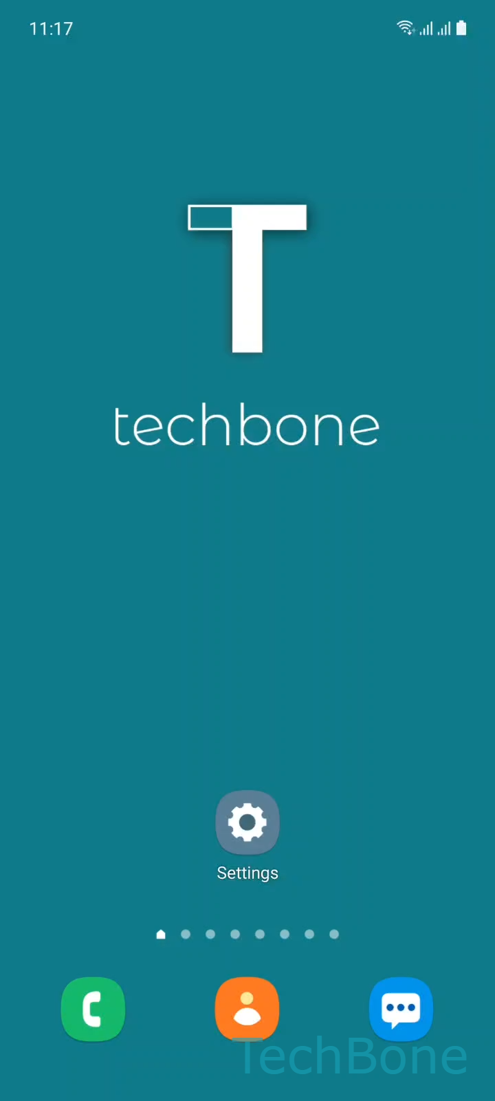 Turn Screen Lock/Unlock Sound On or Off – One UI 3: step 1 – Tap on Settings