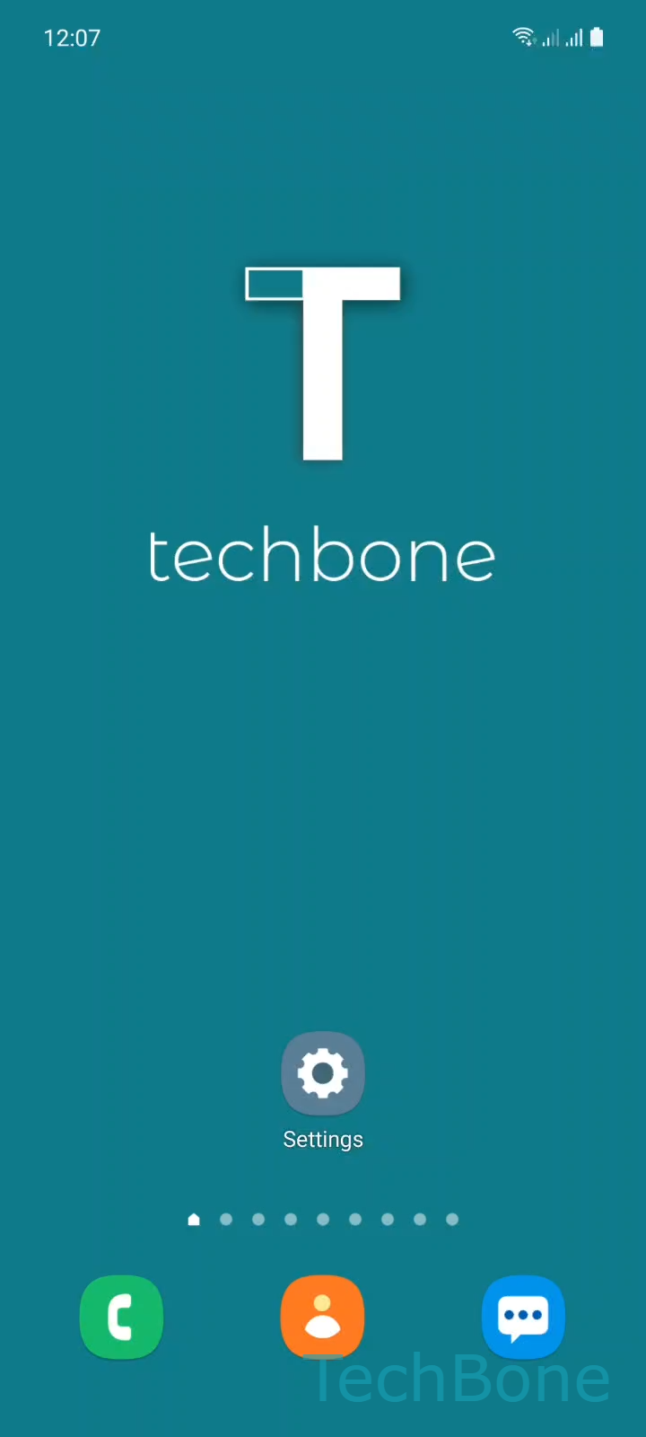 Turn Speak Passwords On or Off in TalkBack – One UI 3: step 1 – Tap on Settings