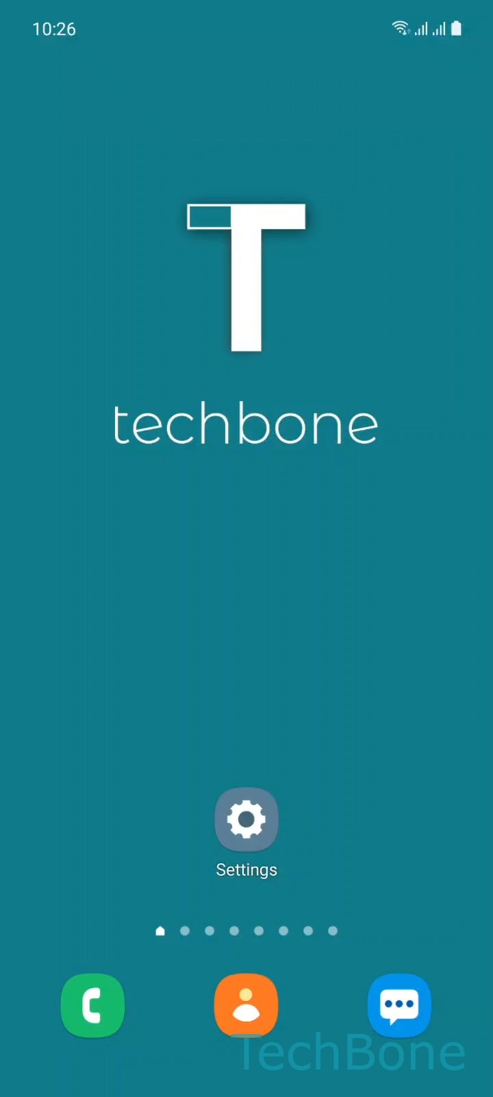 Uninstall an App – One UI 3: step 1 – Tap on Settings