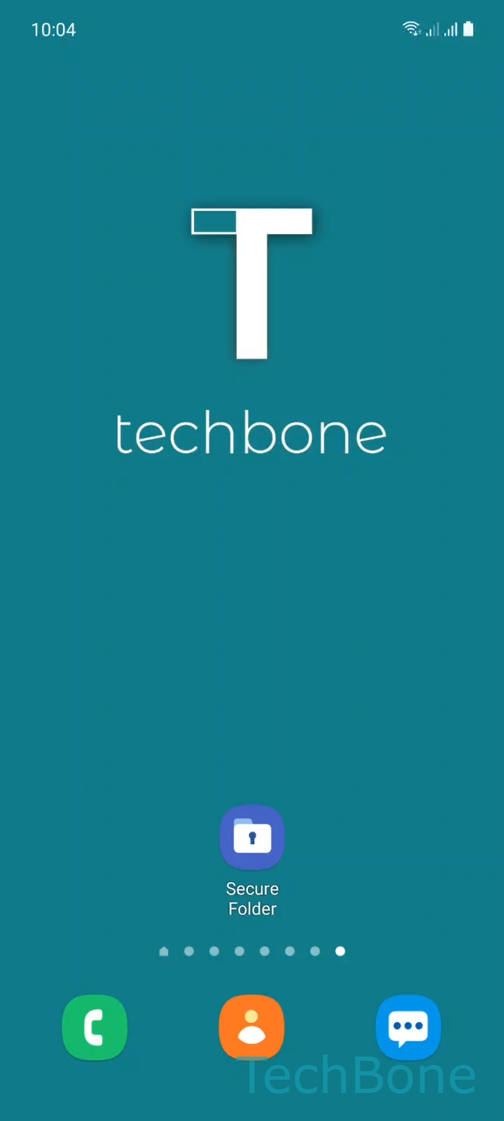 Uninstall Secure Folder – One UI 3: step 1 – Tap on Secure Folder