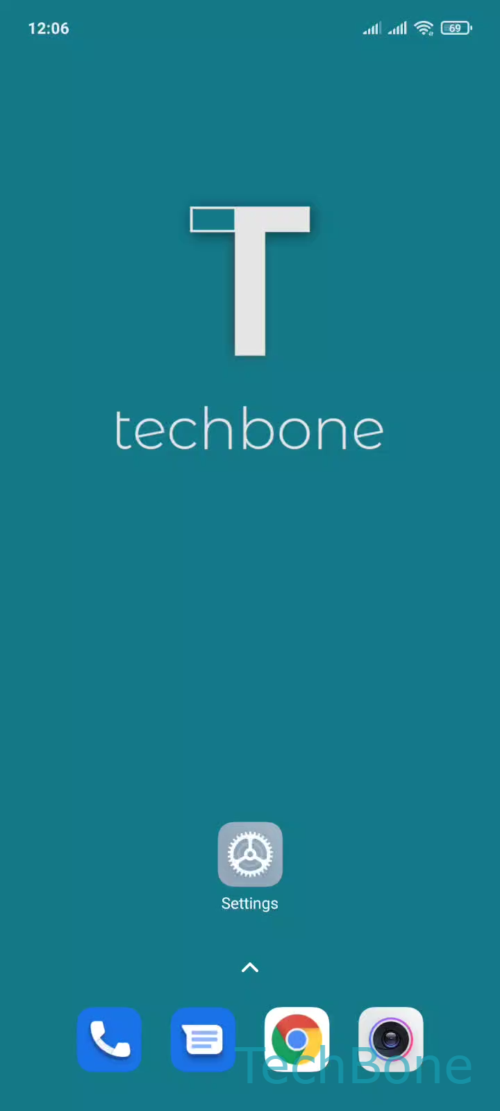 Allow Apps from Unknown Sources – MIUI: step 1 – Tap on Settings