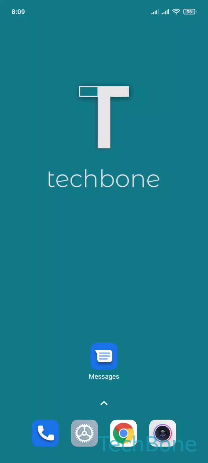 Archive a Conversation in Messages – MIUI: step 1 – Tap on Messages