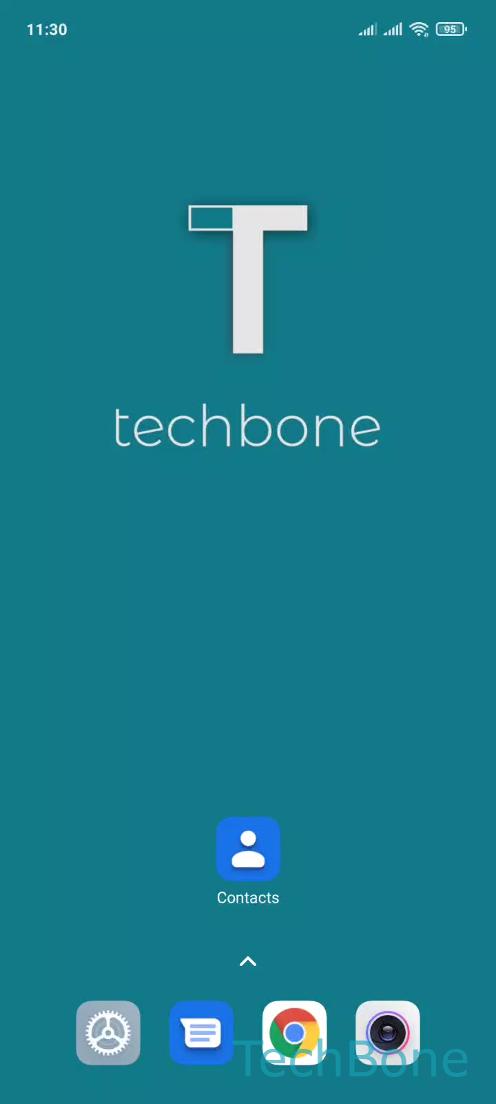 Assign a Photo to a Contact – MIUI: step 1 – Tap on Contacts
